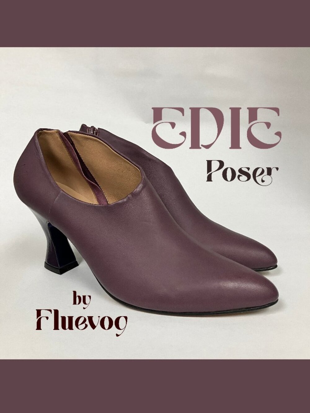 *BRAND NEW* Fluevog 2017 Poser EDIE Pumps, Purple, Size 9.5 (TTS)! GORGEOUS!!!
